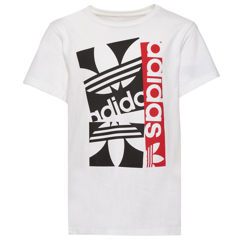 

Boys adidas Originals adidas Originals Reflection Graphic T-Shirt - Boys' Grade School White/Black Size S