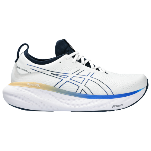 

ASICS Mens ASICS® Gel-Nimbus 25 - Mens Running Shoes White/Blue Size 9.0