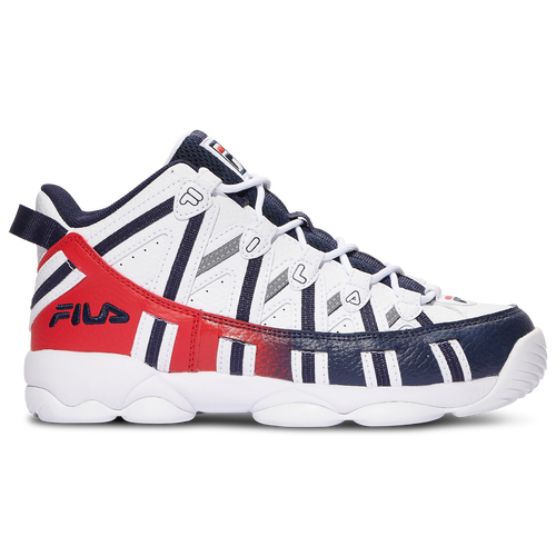 

Fila Boys Fila Stackhouse Spaghetti - Boys' Grade School Basketball Shoes White/Blue/Red Size 4.0