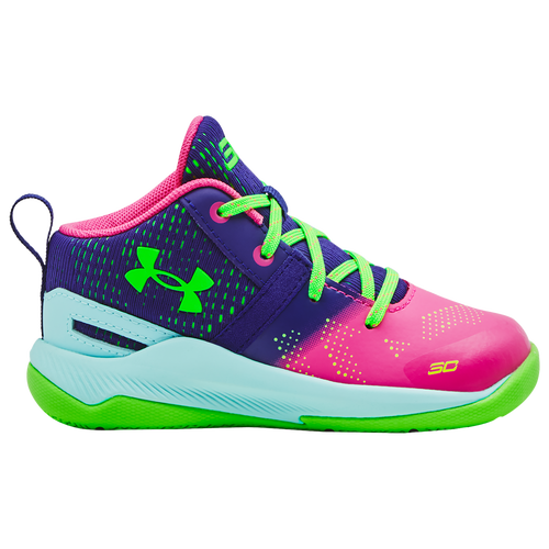 

Boys Under Armour Under Armour Curry 2 Northern Lights - Boys' Toddler Basketball Shoe Pink/Purple Size 05.0