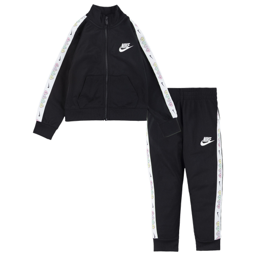 

Girls Nike Nike V-Day Tricot Taping Set - Girls' Toddler Black/White Size 2T