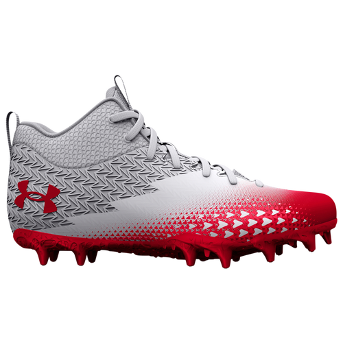 

Under Armour Boys Under Armour Spotlight Select 3 MC - Boys' Grade School Football Shoes White/Red/Red Size 5.5