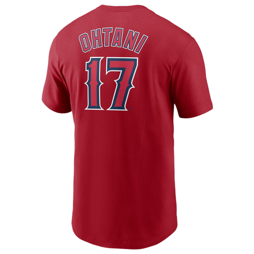 

Nike Mens Shohei Ohtani Nike Angels Player Name & Number T-Shirt - Mens Red/Red Size XXL