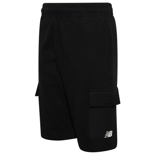 

Boys New Balance New Balance Fleece Cargo Shorts - Boys' Grade School Black Size S