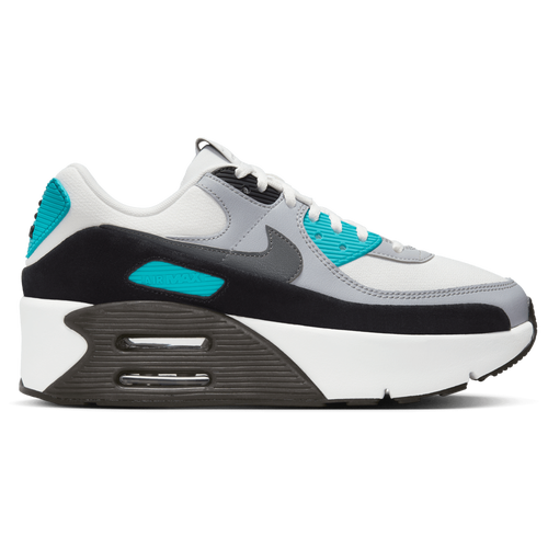 

Nike Womens Nike Air Max 90 LV8 - Womens Running Shoes White/Teal Size 7.0