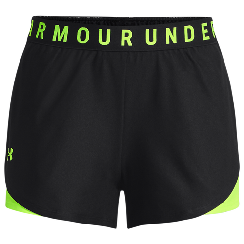 

Under Armour Womens Under Armour Play Up Shorts 3.0 - Womens Black/Lime Surge Size M