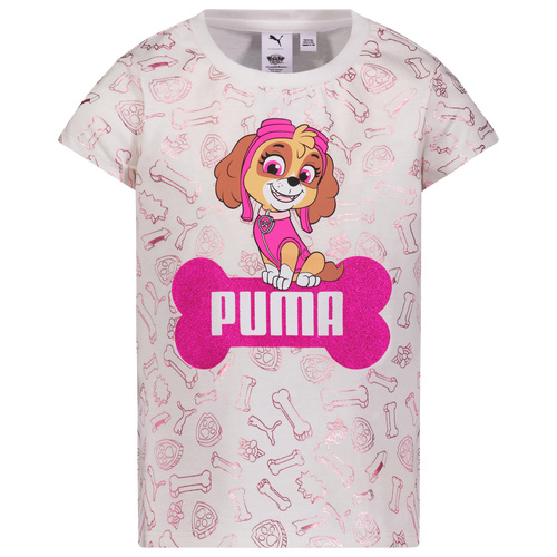 

Girls Preschool PUMA PUMA Paw Patrol T-Shirt - Girls' Preschool White/Pink Size 6X