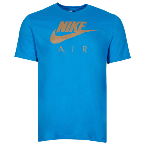 

Nike Mens Nike Air Reflective T-Shirt - Mens Blue/Gold Size M
