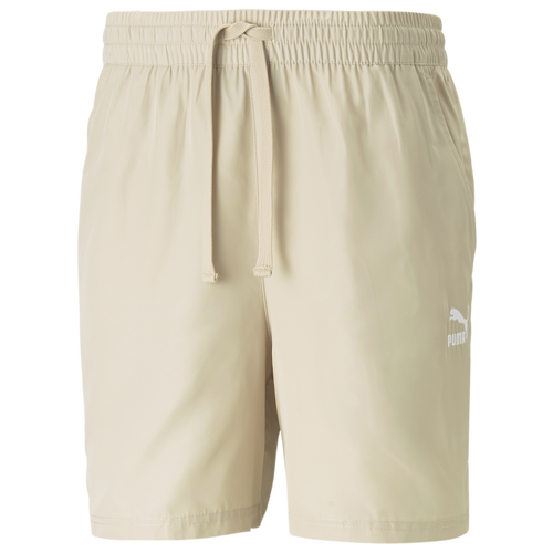 

PUMA Mens PUMA Classic 6" Shorts - Mens Beige/White Size XXL