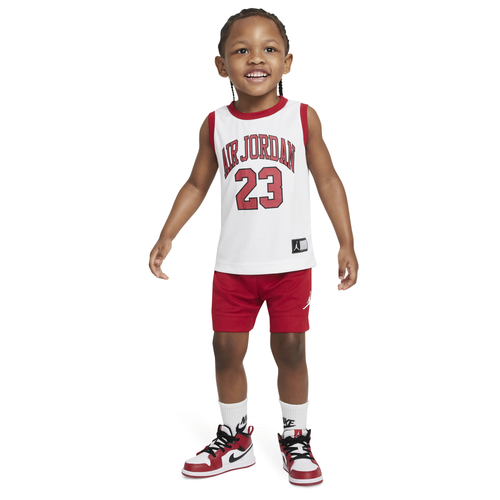 

Boys Jordan Jordan 23 Muscle DNA Shorts Set - Boys' Toddler Gym Red Size 3T