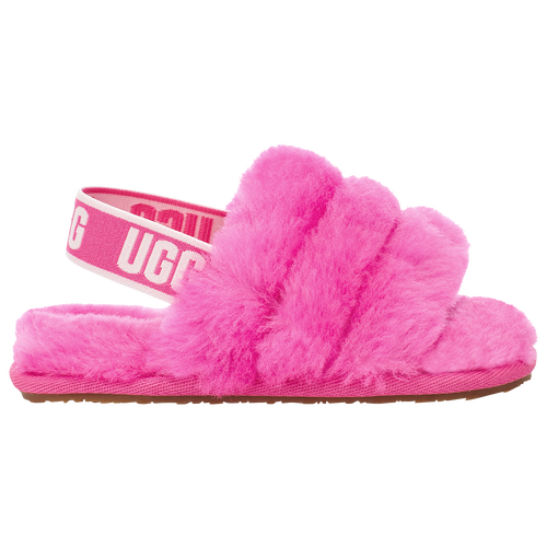 

Girls UGG UGG Fluff Yeah Slides - Girls' Toddler Shoe Rock Rose Size 08.0
