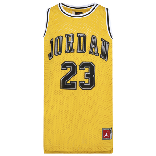 

Boys Jordan Jordan 23 Jersey - Boys' Grade School Yellow/Black Size L