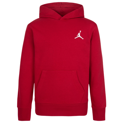 

Boys Jordan Jordan MJ Essentials Pullover Hoodie - Boys' Grade School Gym Red/Red Size S