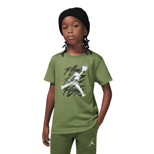 

Boys Preschool Jordan Jordan Jumpman Flight Spray Short Sleeve T-Shirt - Boys' Preschool Green Size 4