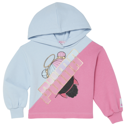 

Girls PUMA PUMA LOL S&S Fleece Hoodie - Girls' Toddler Pink/Blue Size 4T