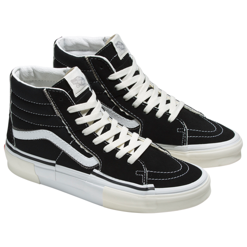 

Vans Mens Vans SK8 Hi Reconstruct - Mens Skate Shoes Black/White Size 10.0