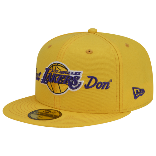 

New Era Mens New Era Lakers 59Fifty x Just Don Fitted Cap - Mens Yellow/Purple Size 7