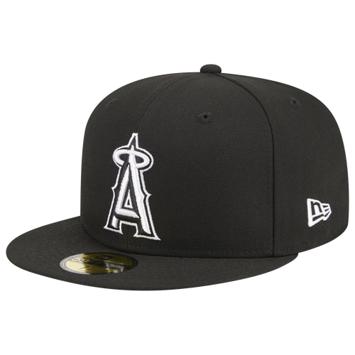 

New Era New Era Angels 5950 Evergreen Side Patch Fitted Hat - Adult Black/White Size 7