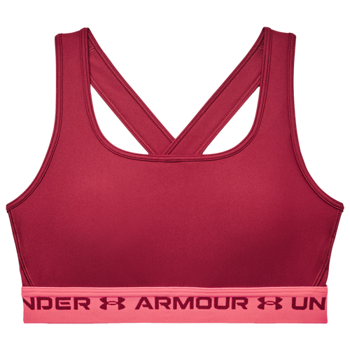 

Under Armour Womens Under Armour Mid Crossback Bra - Womens Black/Rose Size S