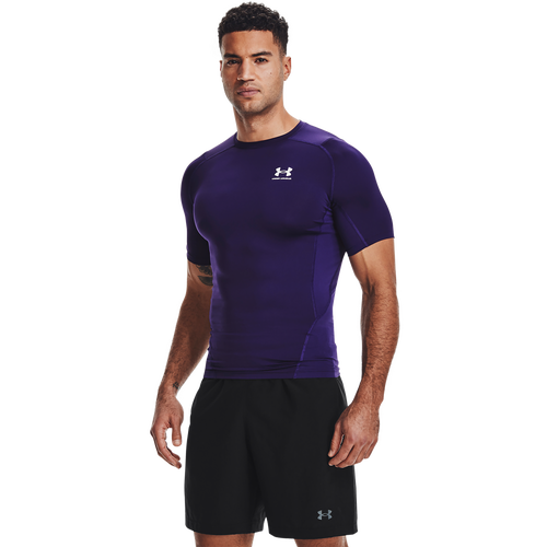 

Under Armour Mens Under Armour HeatGear Armour Compression Short Sleeve Football T-Shirt - Mens Purple/White Size XXLT