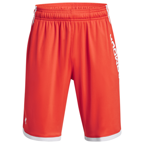 

Boys Under Armour Under Armour Stunt 3.0 Printed Shorts - Boys' Grade School Ghost Gray/Radio Red/White Size L