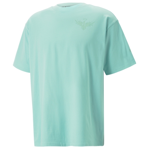 

PUMA Mens PUMA Melo Boxy T-Shirt - Mens Aqua Size S