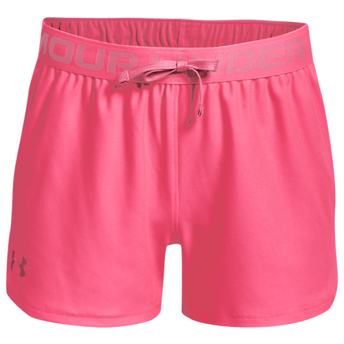 

Girls Under Armour Under Armour Play Up Shorts - Girls' Grade School Blue/Pink Size XL
