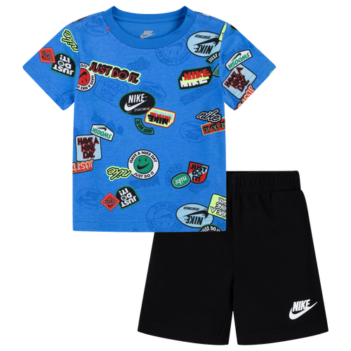 

Boys Nike Nike NSW Printed FT Shorts Set - Boys' Toddler Black/Black Size 2T