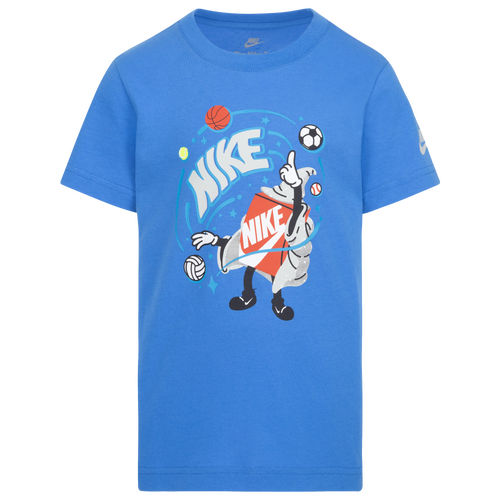 

Boys Preschool Nike Nike Magic Boxy Short Sleeve T-Shirt - Boys' Preschool Light Photo Blue/Blue Size 4
