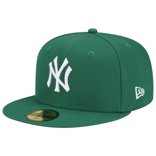 

New Era Mens Los Angeles Dodgers New Era Yankees Logo White 59Fifty Fitted Cap - Mens Kelly Green/Kelly Green Size 8