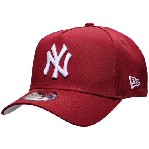 

New Era Mens New York Yankees New Era Yankees 9Forty A Frame Adjustable Hat - Mens White/Maroon Size One Size