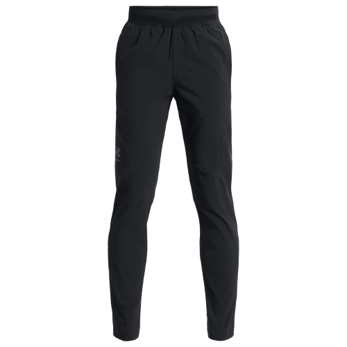 

Boys Under Armour Under Armour Unstoppable Tapered Pants - Boys' Grade School Black/Pitch Gray Size M