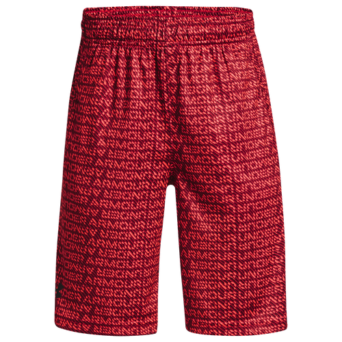 

Boys Under Armour Under Armour Prototype Printed Shorts - Boys' Grade School Red/Black Size L