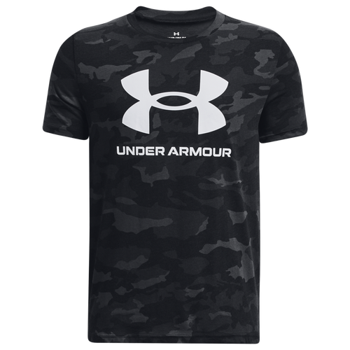 

Boys Under Armour Under Armour Sportstyle Logo AOP Short Sleeve T-Shirt - Boys' Grade School Black/White Size M