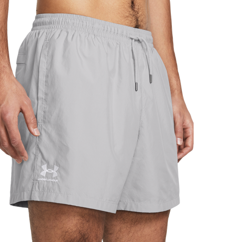 

Under Armour Mens Under Armour Woven Volley Shorts - Mens Gray/Black Size S