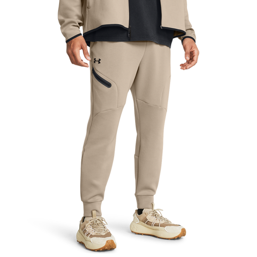 

Under Armour Mens Under Armour Unstoppable Fleece Joggers - Mens Timberwolf Taupe/Black Size S
