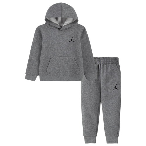 

Boys Jordan Jordan MJ Essentials Fleece Pullover Set - Boys' Toddler Gray Size 2T