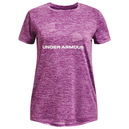 

Girls Under Armour Under Armour Tech BL Twist T-Shirt - Girls' Grade School Cassis/White Size L