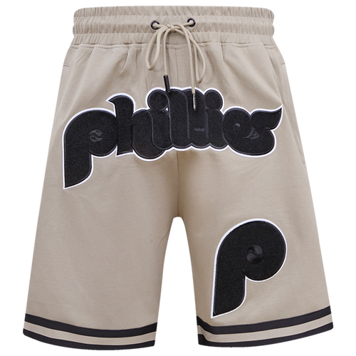 

Pro Standard Mens Philadelphia Phillies Pro Standard Phillies Desert Taupe Shorts - Mens Taupe/Black Size L