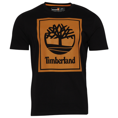

Timberland Mens Timberland Youth Culture Stacked Logo T-Shirt - Mens Black/White Size XL