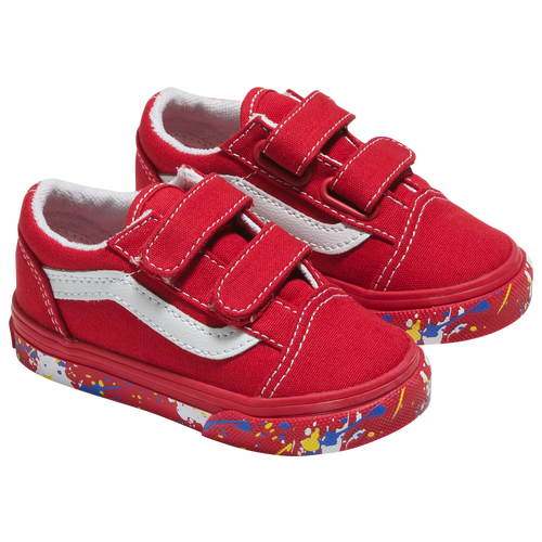 

Vans Boys Vans Old Skool - Boys' Toddler Shoes Red/White Size 05.0