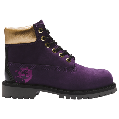 

Boys Timberland Timberland 6 Inch Work Boot Hip-Hop Royalty - Boys' Toddler Shoe Purple/Gold Size 05.0