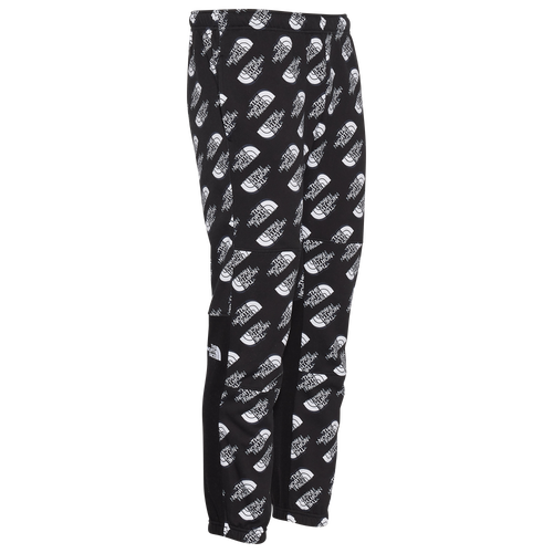 

The North Face Mens The North Face All Over Print Fleece Pants - Mens Black/White Size L