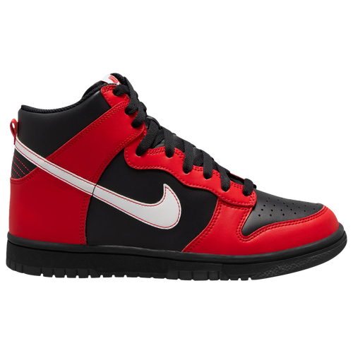 

Nike Boys Nike Dunk High - Boys' Grade School Basketball Shoes Black/White/University Red Size 4.5