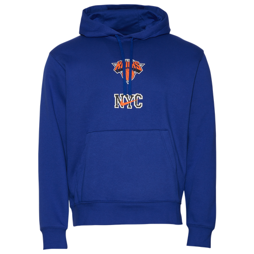 

Nike Mens New York Knicks Nike Knicks Club Hoodie Pullover CE - Mens Blue/Blue Size XL