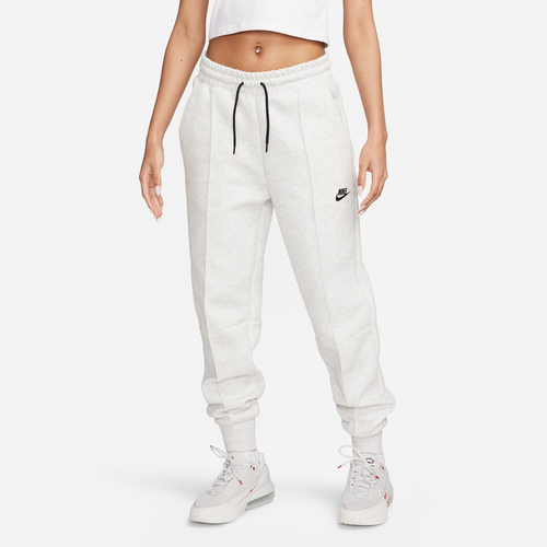 

Nike Womens Nike NSW Tech Fleece MR Joggers - Womens Light Grey/Black Size XL