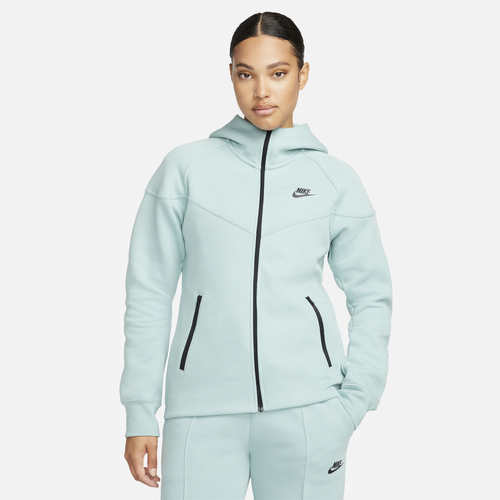 

Nike Womens Nike NSW Tech Fleece WR Full-Zip Hoodie - Womens Mineral/Black Size S
