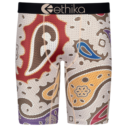 

Boys Ethika Ethika E Paisley Underwear - Boys' Grade School Beige/Red Size M