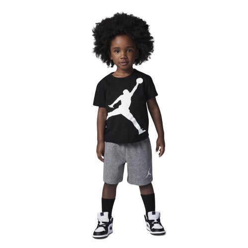 

Boys Jordan Jordan Jumbo Jumpman Shorts Set - Boys' Toddler Black/Grey Size 2T
