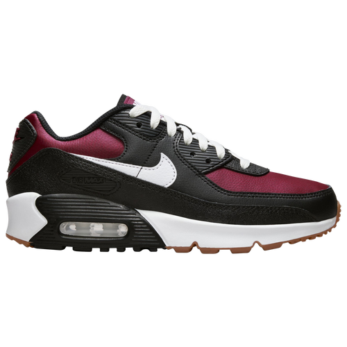 

Nike Boys Nike Air Max 90 Leather SE - Boys' Grade School Running Shoes White/Team Red/Black Size 4.0